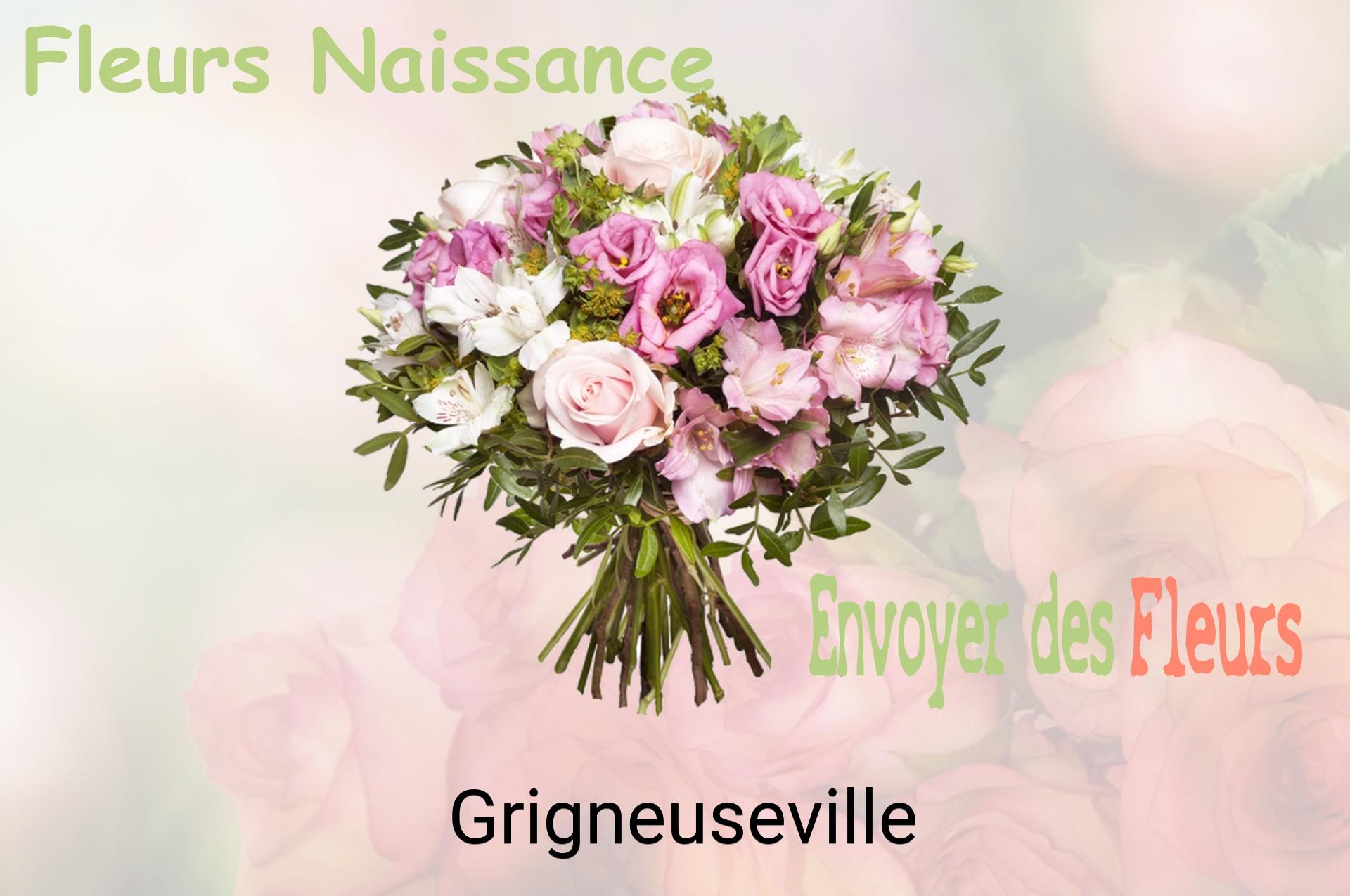 Bouquet de fleurs de naissance livré à Grigneuseville